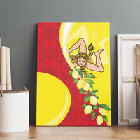 La Sicilia Canvas Wall Art Bandiera della Sicilia Motif