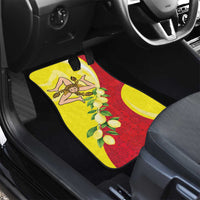La Sicilia Car Mats Bandiera della Sicilia Motif