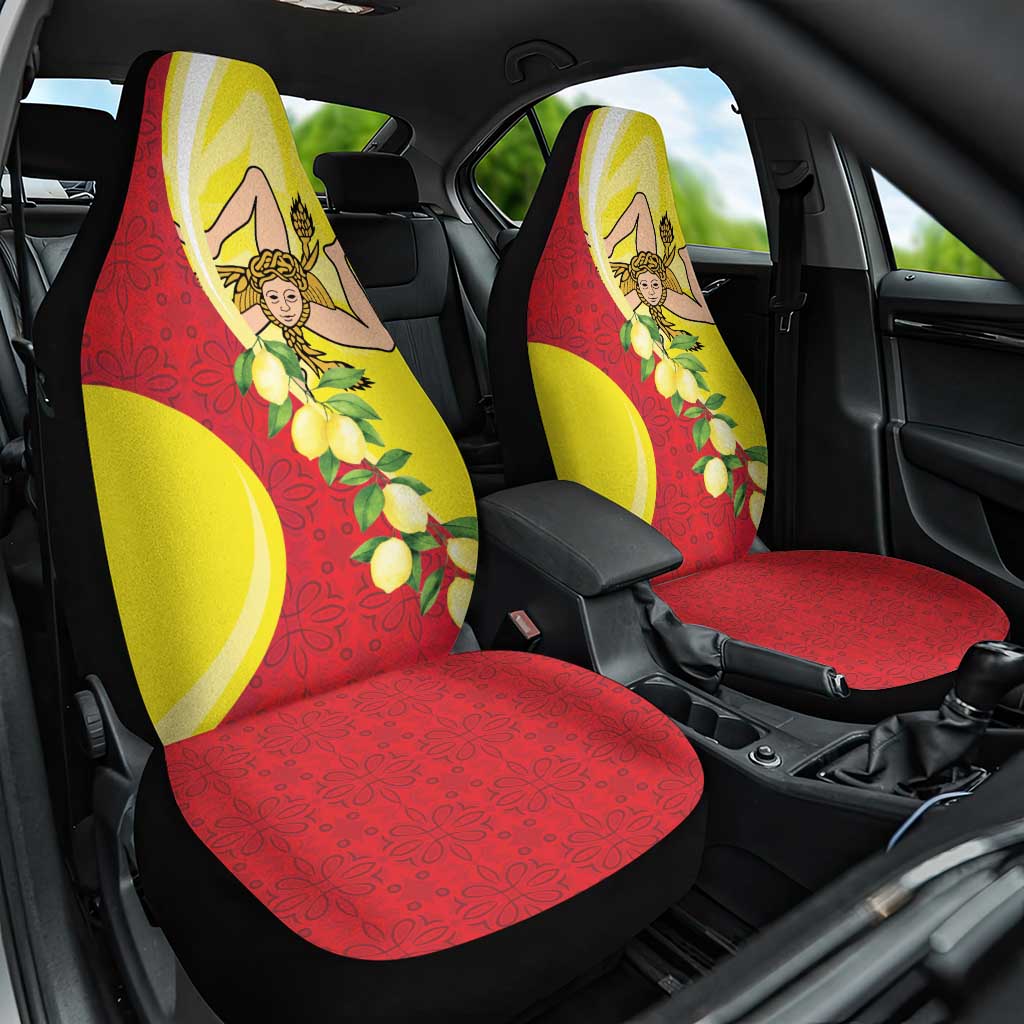La Sicilia Car Seat Cover Bandiera della Sicilia Motif