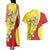 La Sicilia Couples Matching Tank Maxi Dress and Hawaiian Shirt Bandiera della Sicilia Motif