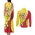 La Sicilia Couples Matching Tank Maxi Dress and Long Sleeve Button Shirt Bandiera della Sicilia Motif