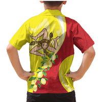 La Sicilia Family Matching Mermaid Dress and Hawaiian Shirt Bandiera della Sicilia Motif