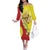 La Sicilia Family Matching Off The Shoulder Long Sleeve Dress and Hawaiian Shirt Bandiera della Sicilia Motif