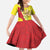 La Sicilia Family Matching Off Shoulder Maxi Dress and Hawaiian Shirt Bandiera della Sicilia Motif