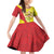 La Sicilia Family Matching Off Shoulder Short Dress and Hawaiian Shirt Bandiera della Sicilia Motif