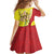 La Sicilia Family Matching Off Shoulder Short Dress and Hawaiian Shirt Bandiera della Sicilia Motif
