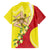 La Sicilia Family Matching Off Shoulder Short Dress and Hawaiian Shirt Bandiera della Sicilia Motif
