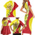 La Sicilia Family Matching Short Sleeve Bodycon Dress and Hawaiian Shirt Bandiera della Sicilia Motif