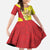 La Sicilia Family Matching Summer Maxi Dress and Hawaiian Shirt Bandiera della Sicilia Motif