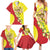 La Sicilia Family Matching Summer Maxi Dress and Hawaiian Shirt Bandiera della Sicilia Motif