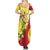 La Sicilia Family Matching Summer Maxi Dress and Hawaiian Shirt Bandiera della Sicilia Motif