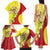 La Sicilia Family Matching Tank Maxi Dress and Hawaiian Shirt Bandiera della Sicilia Motif