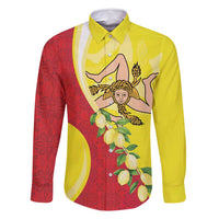 La Sicilia Family Matching Tank Maxi Dress and Hawaiian Shirt Bandiera della Sicilia Motif