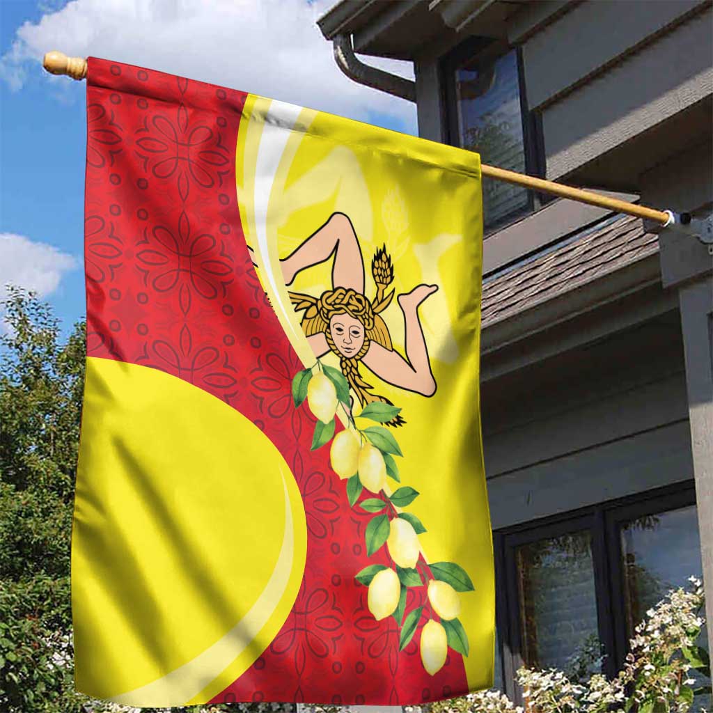 La Sicilia Garden Flag Bandiera della Sicilia Motif