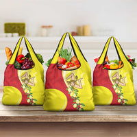 La Sicilia Grocery Bag Bandiera della Sicilia Motif