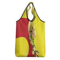 La Sicilia Grocery Bag Bandiera della Sicilia Motif