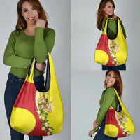 La Sicilia Grocery Bag Bandiera della Sicilia Motif