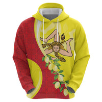 La Sicilia Hoodie Bandiera della Sicilia Motif