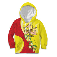 La Sicilia Kid Hoodie Bandiera della Sicilia Motif