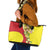La Sicilia Leather Tote Bag Bandiera della Sicilia Motif