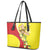 La Sicilia Leather Tote Bag Bandiera della Sicilia Motif