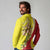 La Sicilia Long Sleeve Polo Shirt Bandiera della Sicilia Motif