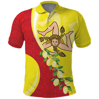 La Sicilia Polo Shirt Bandiera della Sicilia Motif