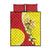 La Sicilia Quilt Bed Set Bandiera della Sicilia Motif