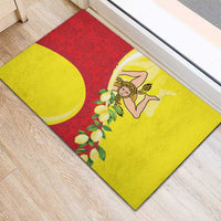 La Sicilia Rubber Doormat Bandiera della Sicilia Motif