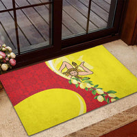 La Sicilia Rubber Doormat Bandiera della Sicilia Motif