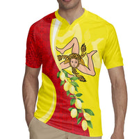 La Sicilia Rugby Jersey Bandiera della Sicilia Motif