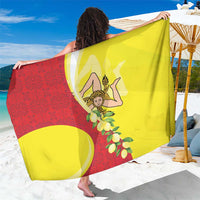 La Sicilia Sarong Bandiera della Sicilia Motif