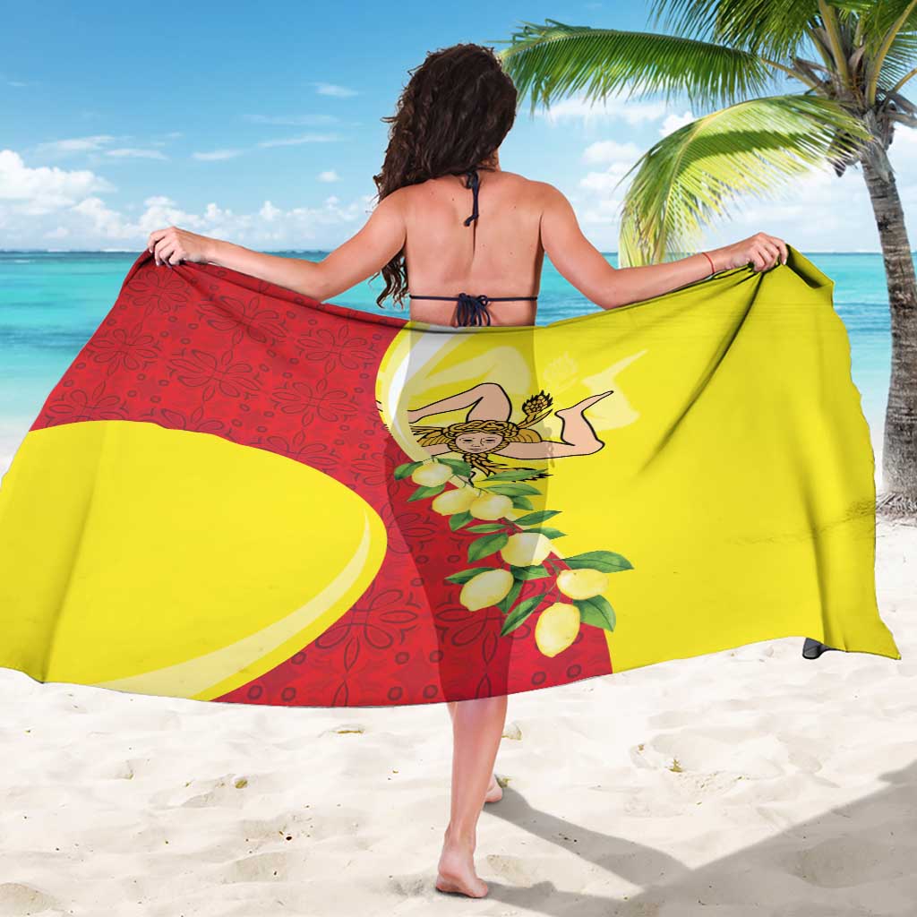 La Sicilia Sarong Bandiera della Sicilia Motif
