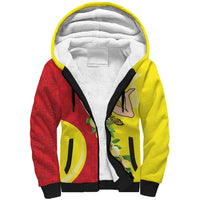 La Sicilia Sherpa Hoodie Bandiera della Sicilia Motif