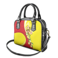 La Sicilia Shoulder Handbag Bandiera della Sicilia Motif