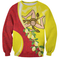 La Sicilia Sweatshirt Bandiera della Sicilia Motif
