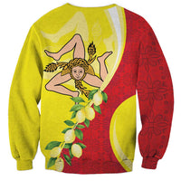 La Sicilia Sweatshirt Bandiera della Sicilia Motif