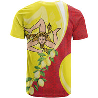 La Sicilia T Shirt Bandiera della Sicilia Motif