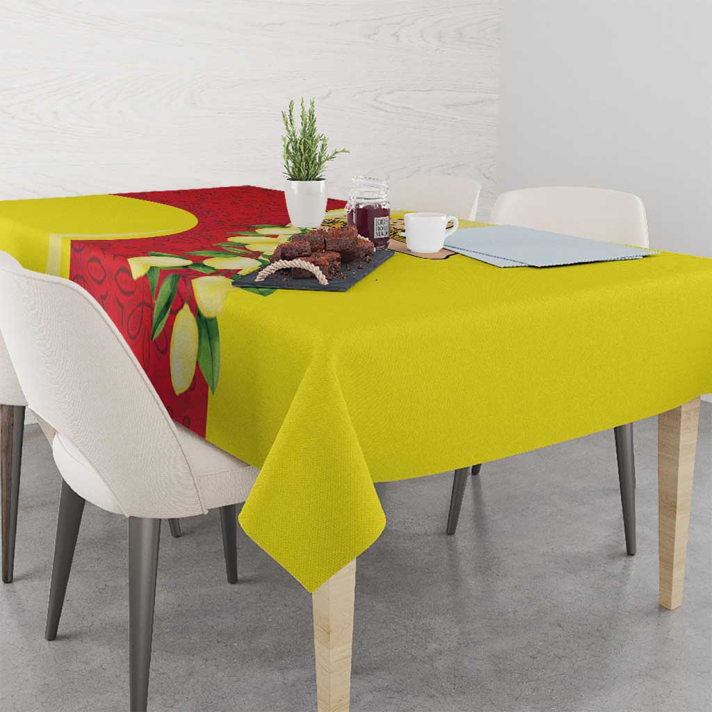 La Sicilia Tablecloth Bandiera della Sicilia Motif