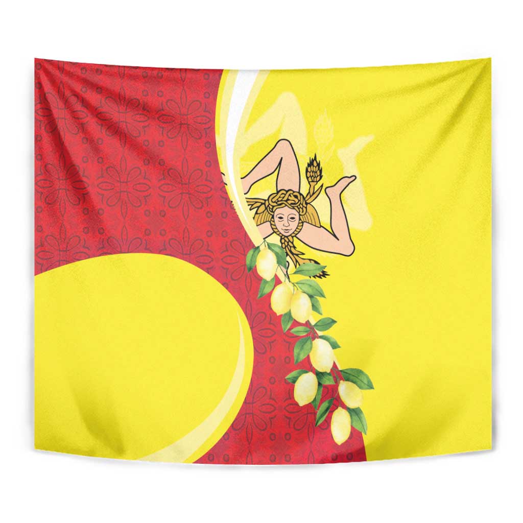 La Sicilia Tapestry Bandiera della Sicilia Motif