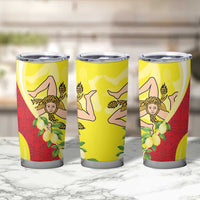La Sicilia Tumbler Cup Bandiera della Sicilia Motif