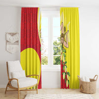 La Sicilia Window Curtain Bandiera della Sicilia Motif