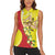 La Sicilia Women Sleeveless Polo Shirt Bandiera della Sicilia Motif