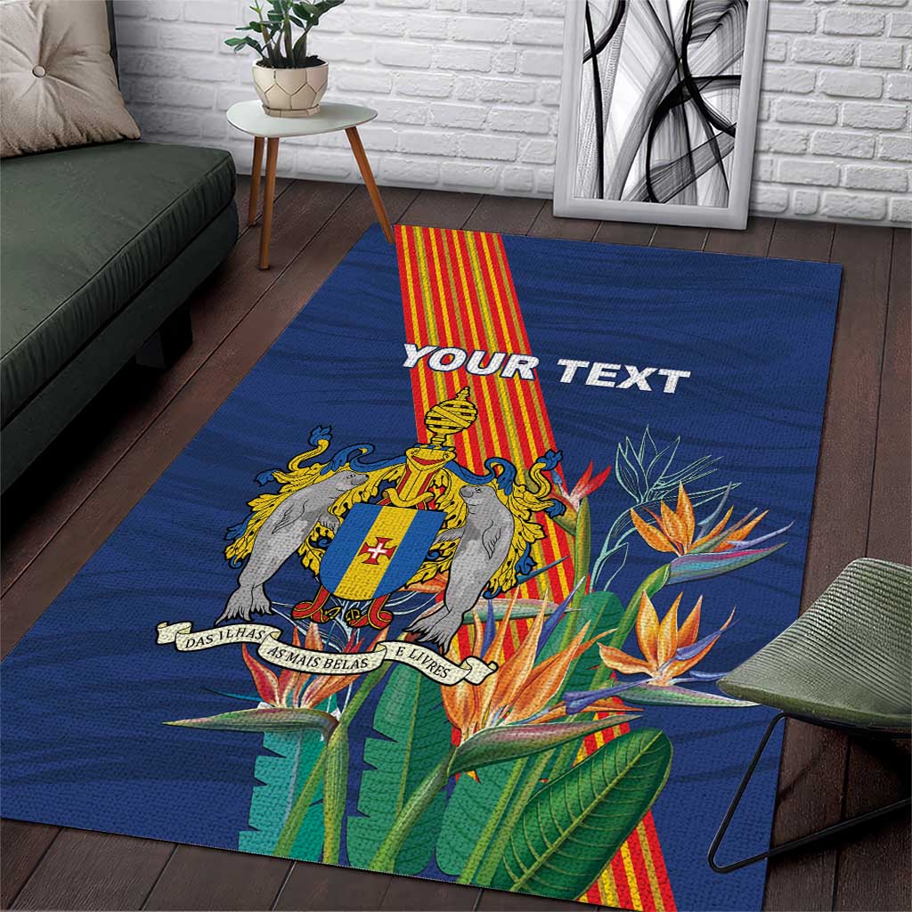 Personalized Madeira Area Rug Das Ilhas as Mais Belas e Livres