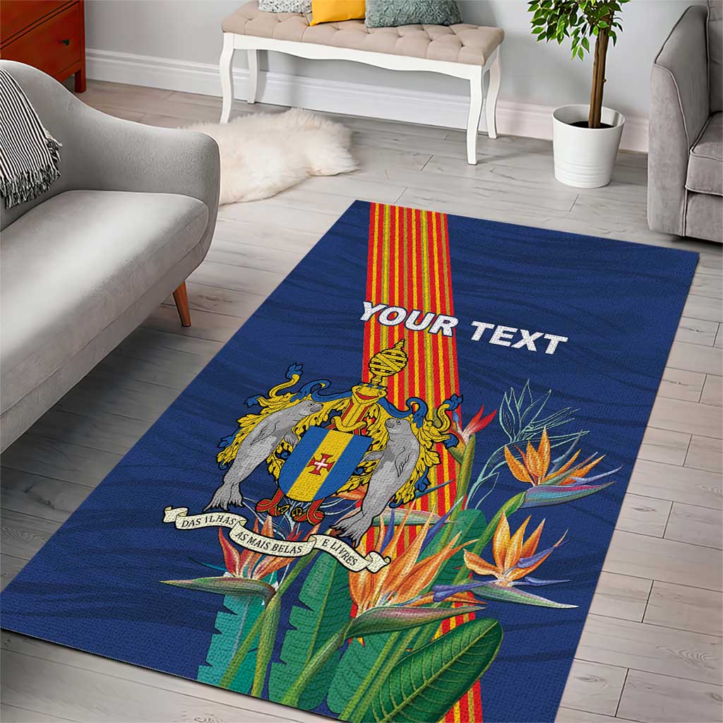 Personalized Madeira Area Rug Das Ilhas as Mais Belas e Livres