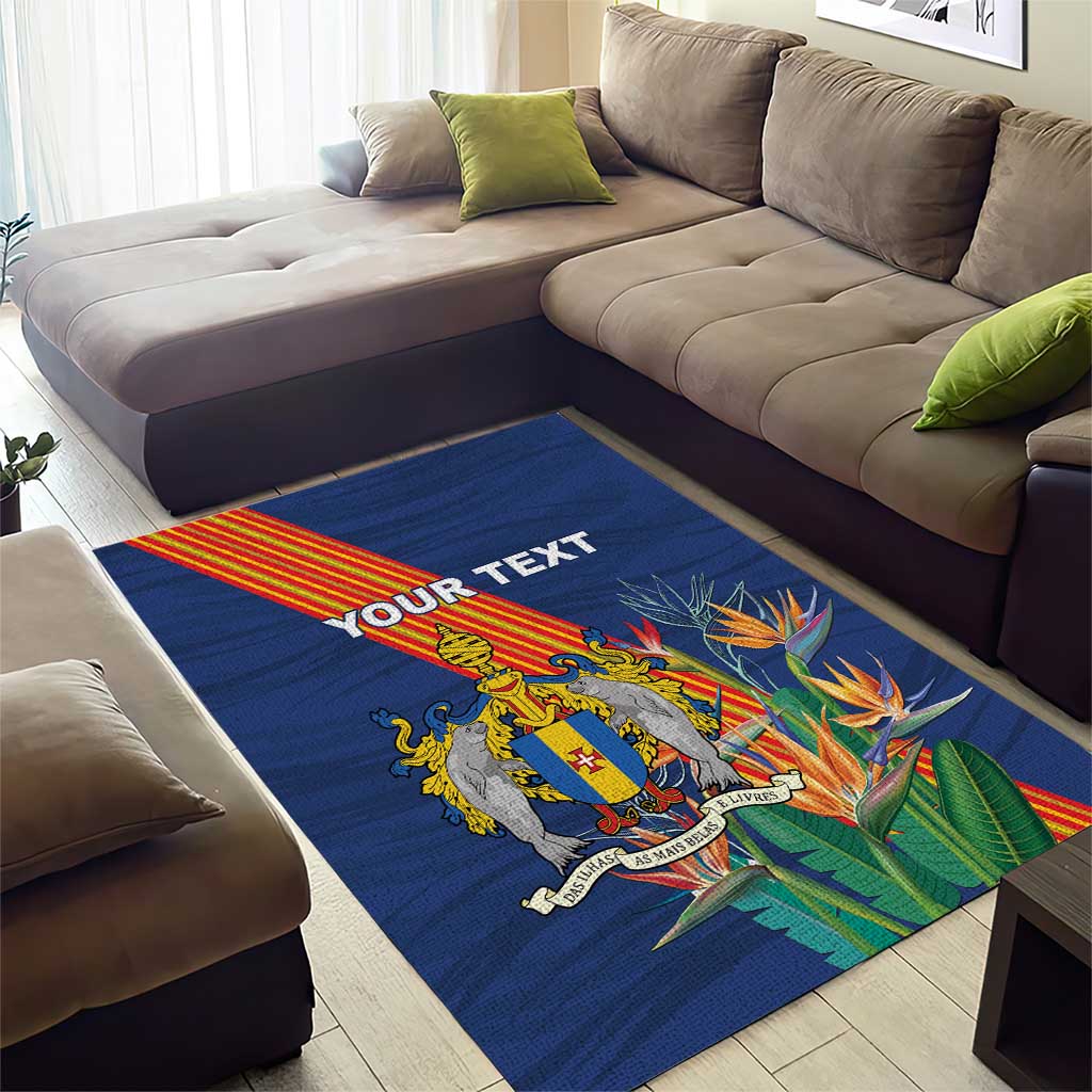 Personalized Madeira Area Rug Das Ilhas as Mais Belas e Livres