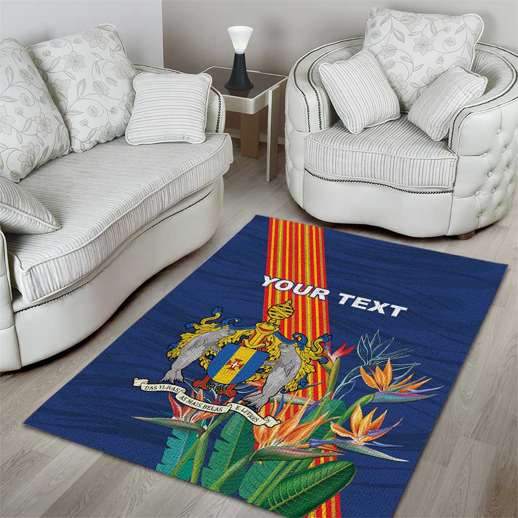 Personalized Madeira Area Rug Das Ilhas as Mais Belas e Livres