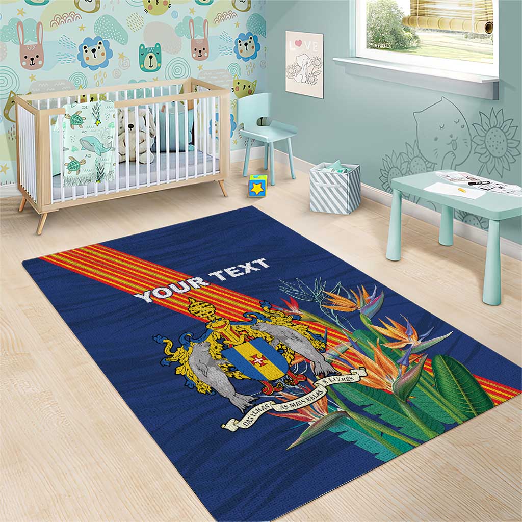 Personalized Madeira Area Rug Das Ilhas as Mais Belas e Livres