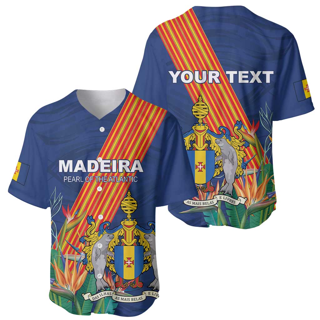 Personalized Madeira Baseball Jersey Das Ilhas as Mais Belas e Livres