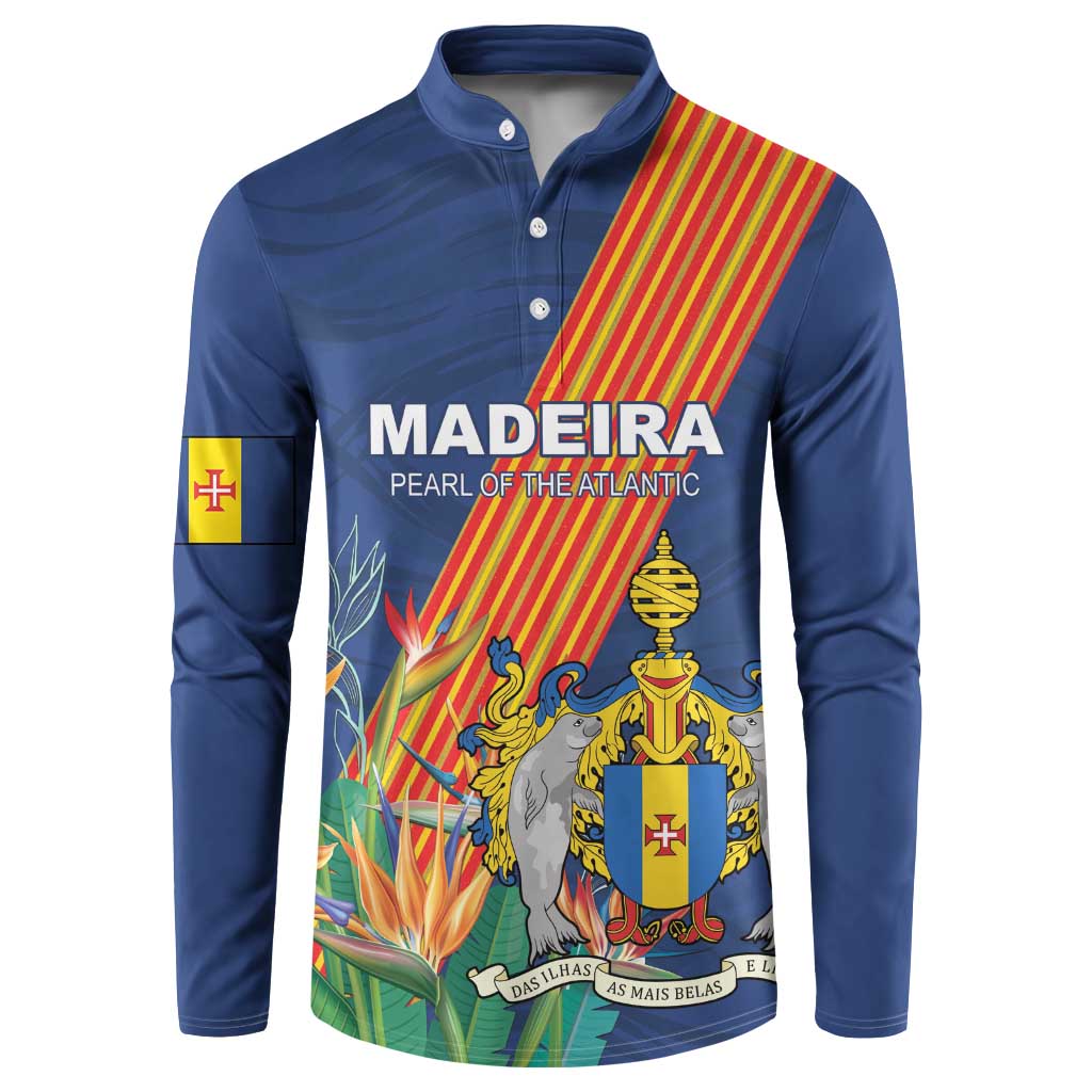 Personalized Madeira Button Sweatshirt Das Ilhas as Mais Belas e Livres